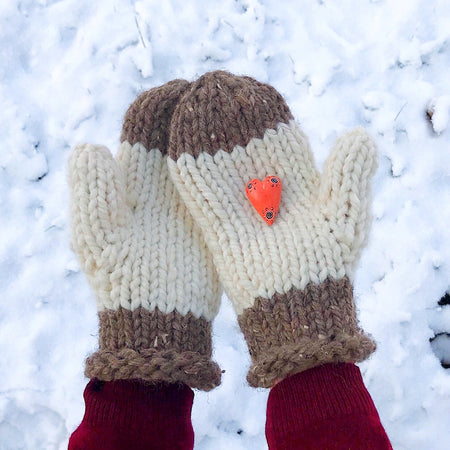 Yankee Knitter Color Block Mittens #38