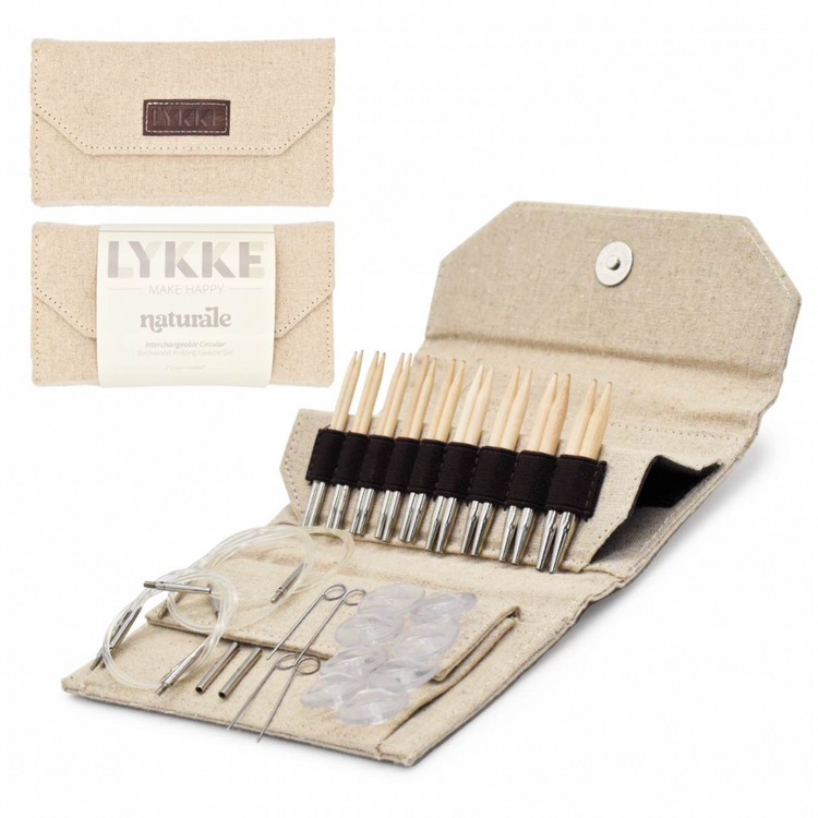 LYKKE Naturale - Interchangeable Needle Set - Beige Case