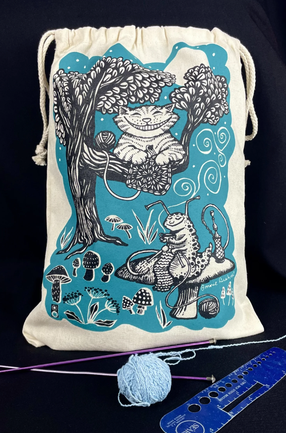 Wonderland Drawstring Bag
