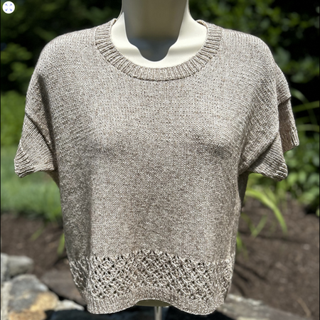 Knit Your First Sweater - and learn lace (if you dare) June 18, 25 and July 9, 16