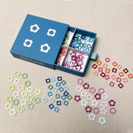 Flower Stitch Markers - Box Set