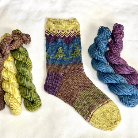 Rocky Mountain Sunset Sock Adventure Kit