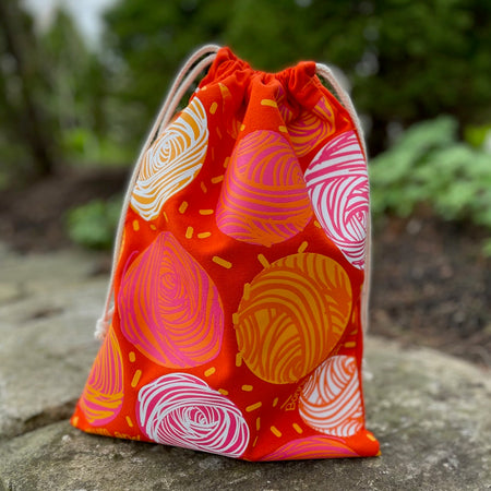 Yarn Ball Project Bag - Orange