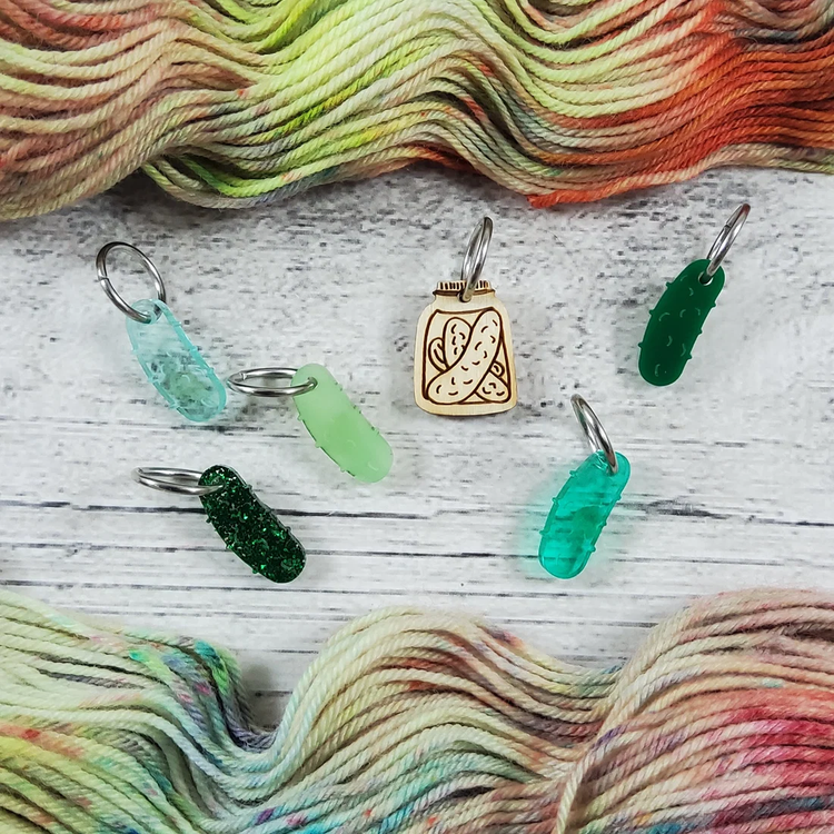 Katrinkles Acrylic/Wood Mix Stitch Markers