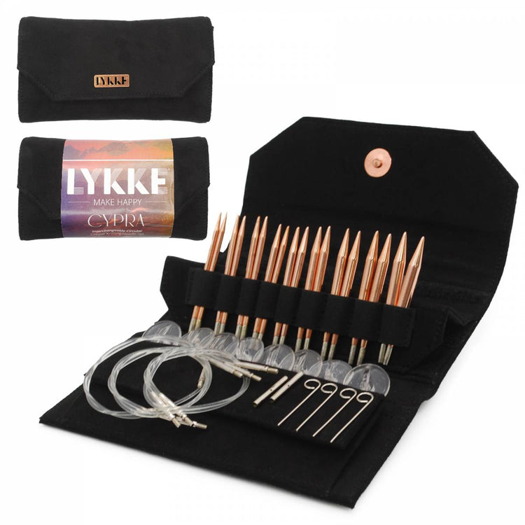 LYKKE Cypra 3.5" Interchangeable Needle Set (Black Case)