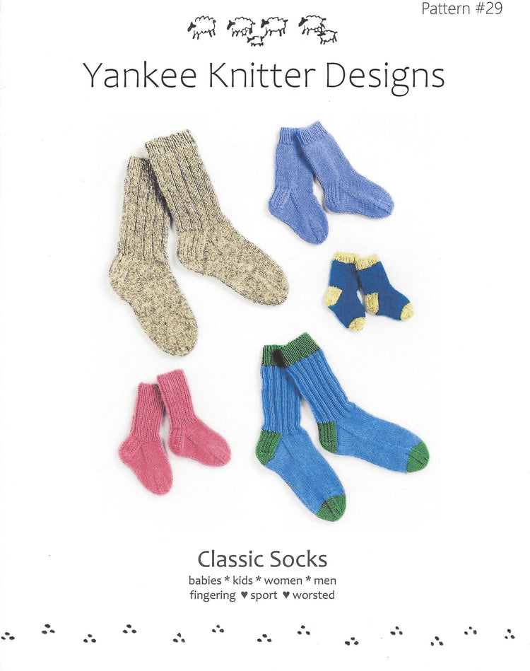 Yankee Knitter Classic Sock Pattern #29