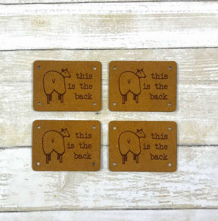 Faux Suede Backside Tags