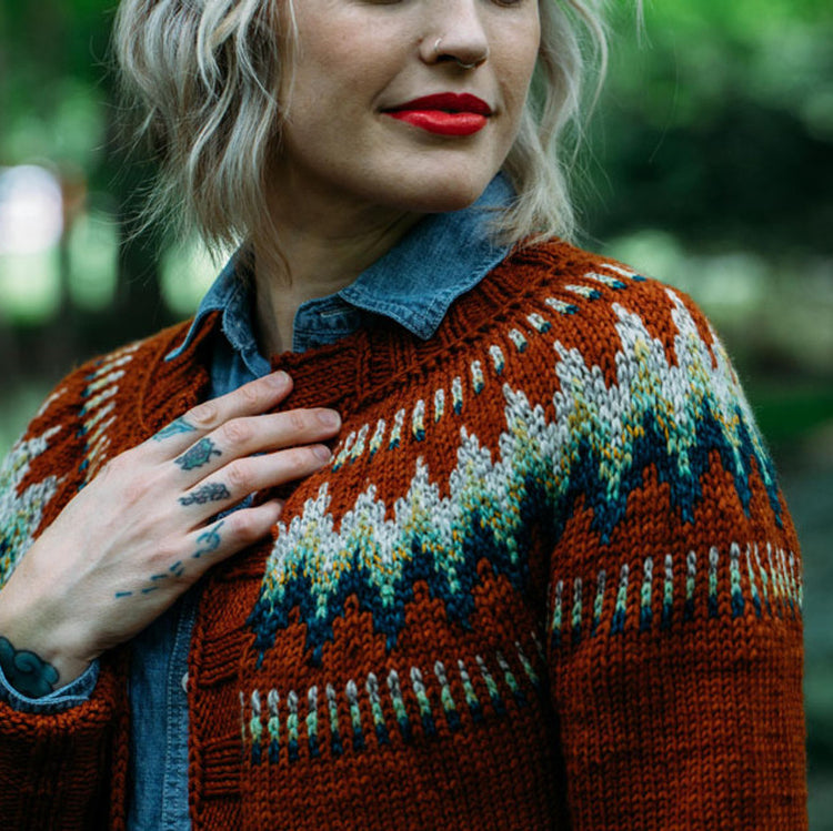 The Throwback Cardigan by Andrea Mowry – Mother of Purl Yarn Shop