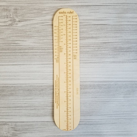 Katrinkles Wooden Sock Ruler