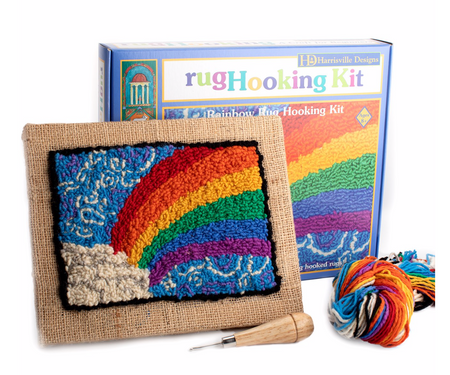 Rug Hooking Kits, Latch Hook Kits for Adults, Tree Frog Latch Hook Rug Kits  for Kids, with Latch Hook and Preprinted Canvas