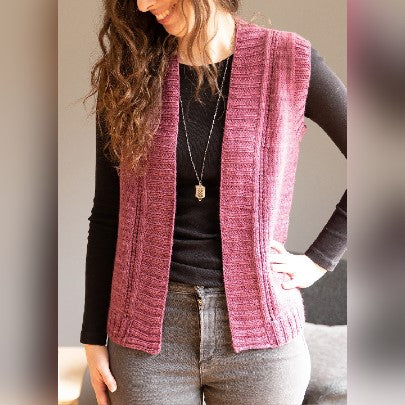 Lilac Trail Vest by Elizabeth Smith
