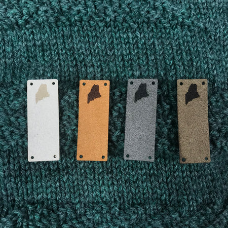 Maine Foldover Faux Suede Tags