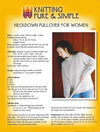 Knitting Pure & Simple Women's Neckdown Pullover Pattern #9724