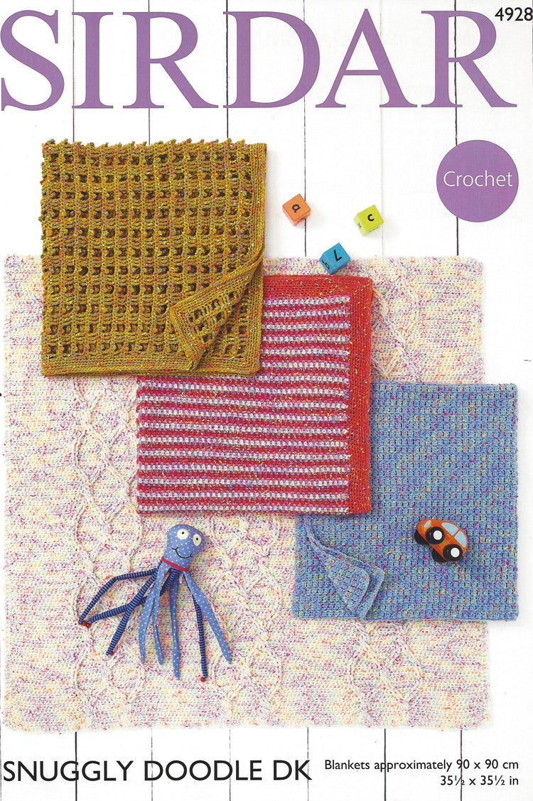 4928 Doodle Dk Crochet Blanket