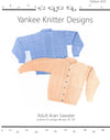 Yankee Knitter Adult's Aran Sweater Pattern #20