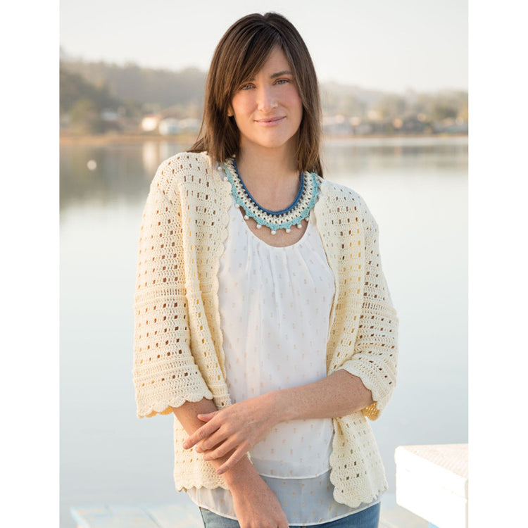 Seashell Crochet Cardi and Necklace