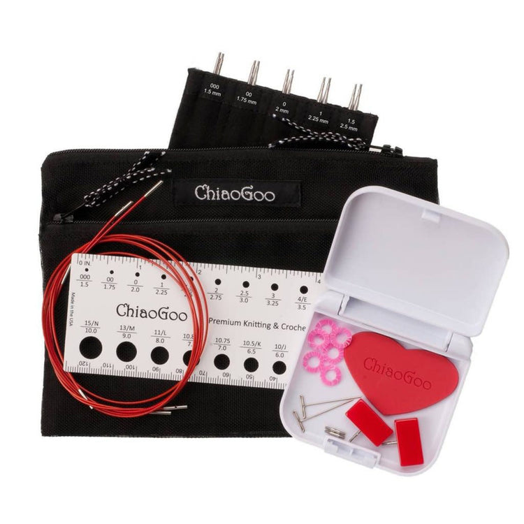 ChiaoGoo 4” TWIST US 000-1.5 Minis Needle  Set