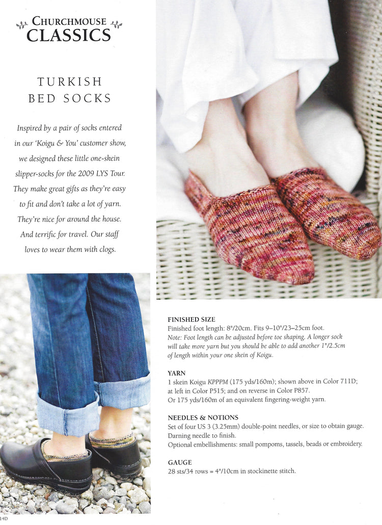 Turkish Bed Socks Pattern